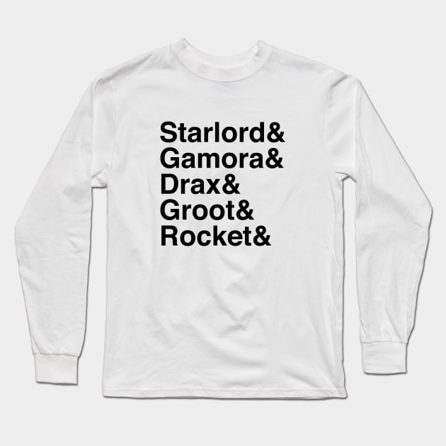 Helvetica Guardians Long Sleeve T-Shirt by Woah_Jonny